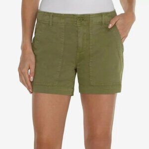 LIVERPOOL Utility Shorts Mid Rise Flap Pockets 10/30